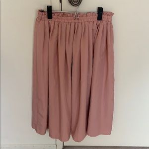 Forever 21 Pastel Pink Midi Skirt